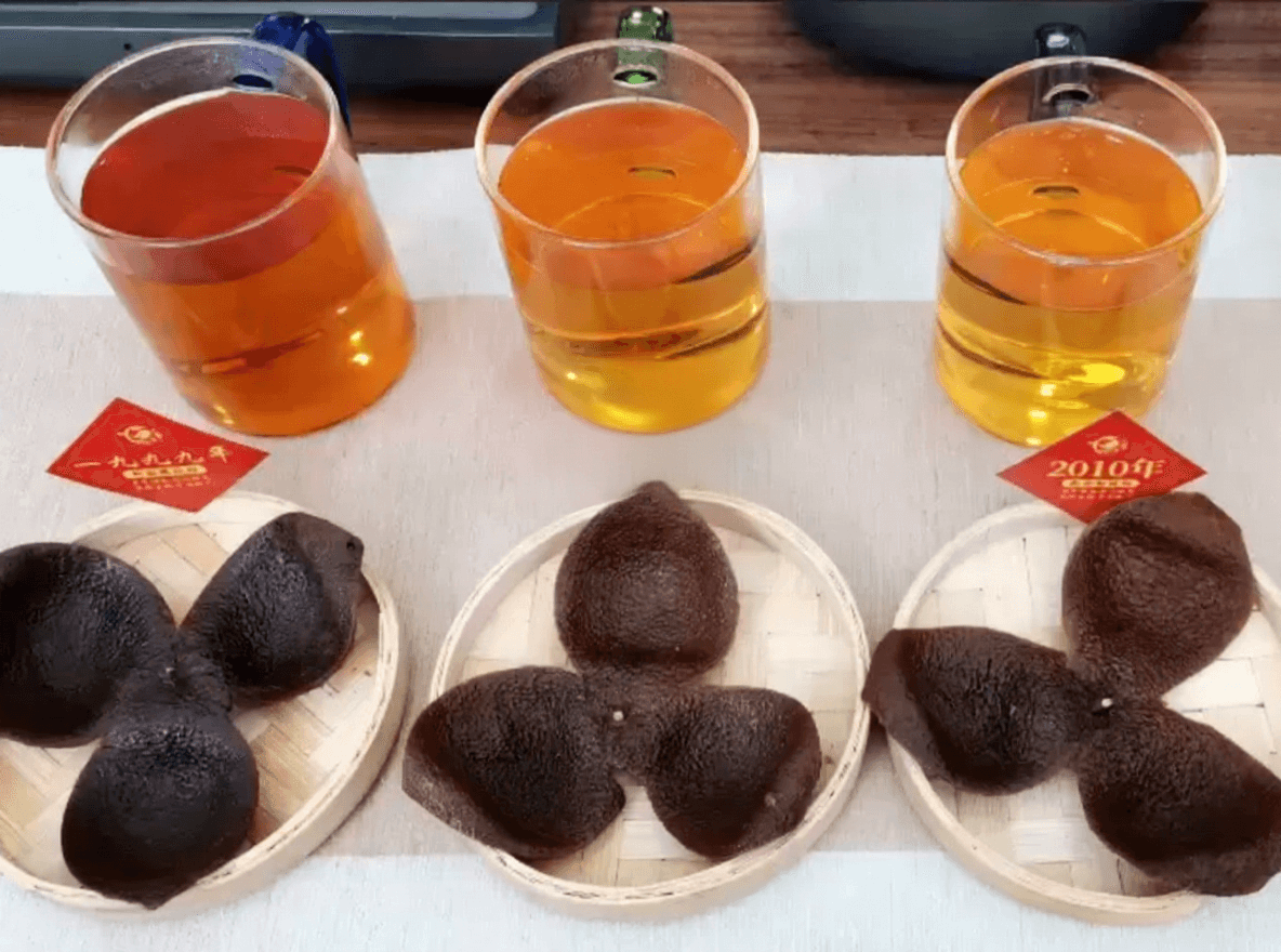 Comparison of Chenpi tea color from different years